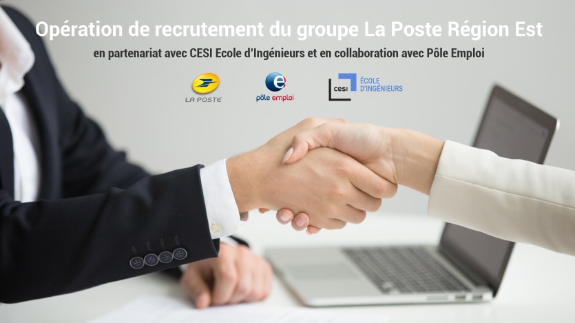 partenariat entre La Poste et CESI Ecole d’Ingénieurs Nancy